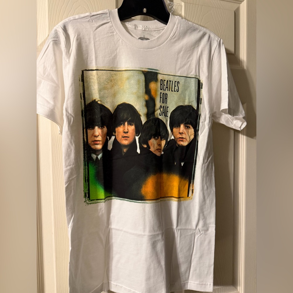 The Beatles White Cotton Apparel Small